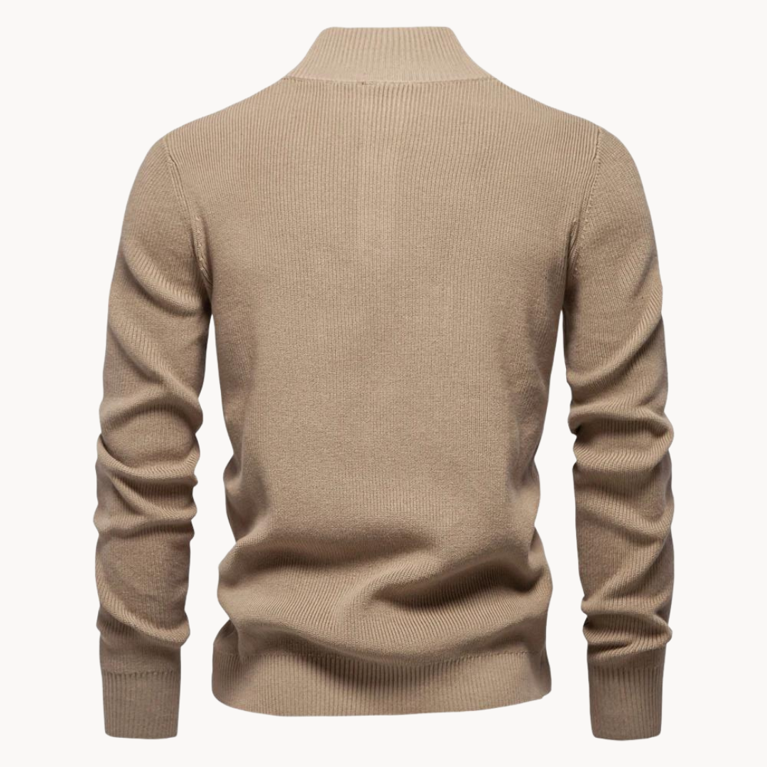 ASHTON™  | Button Mockneck Sweater