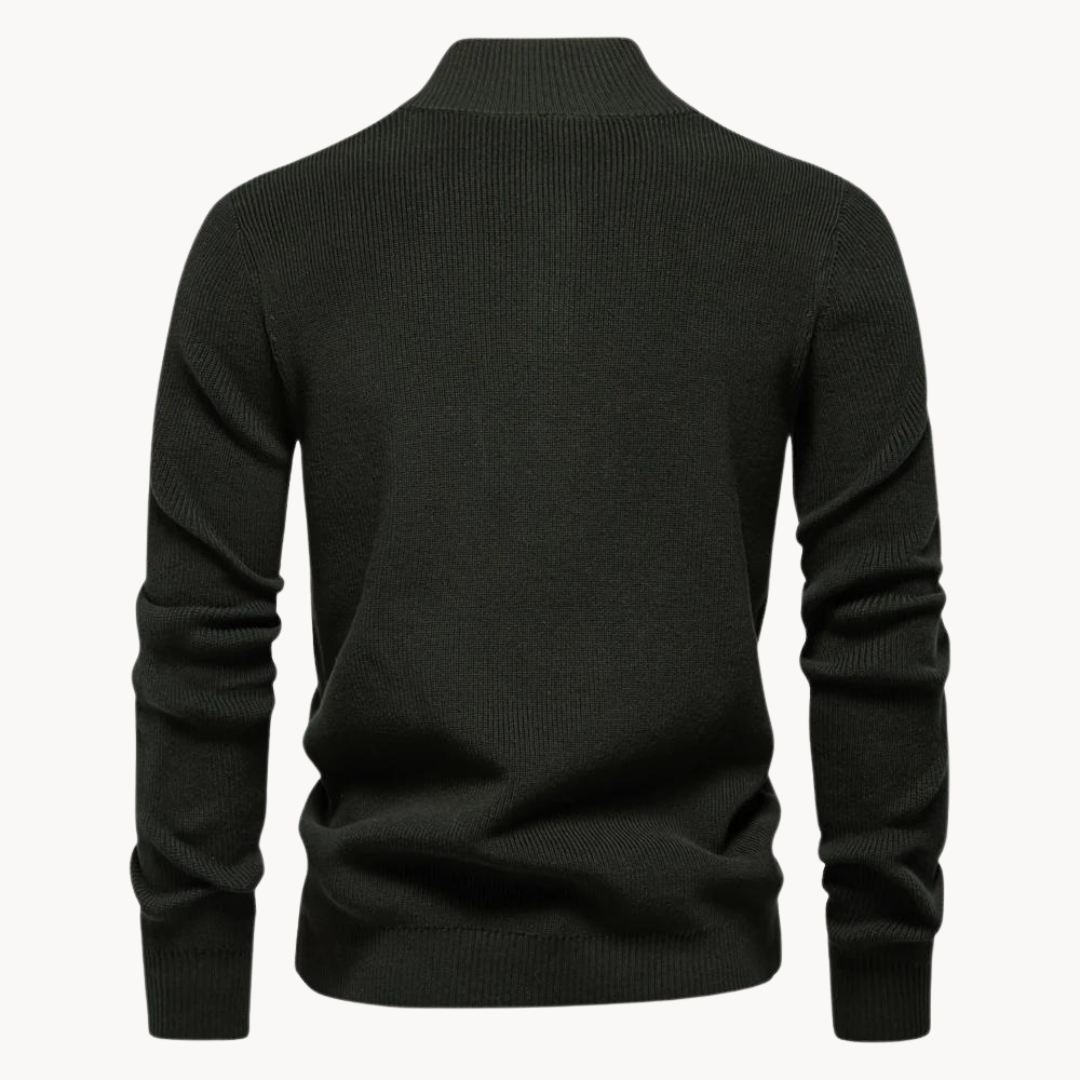 ASHTON™  | Button Mockneck Sweater