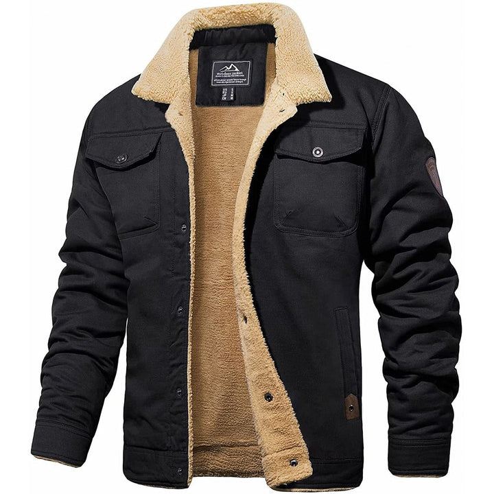 HUDSON™ | Men's Sherpa-Lined Bomber Jacket