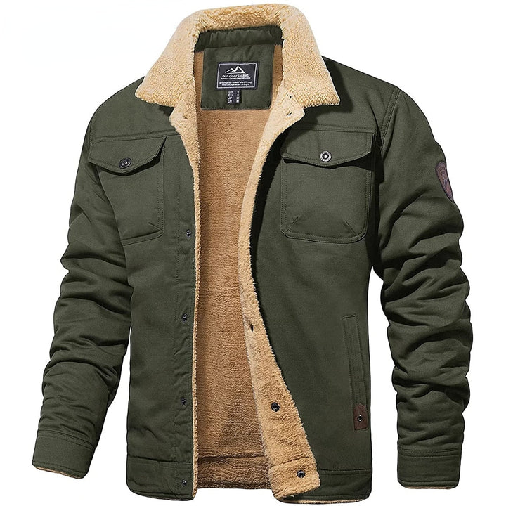 HUDSON™ | Men's Sherpa-Lined Bomber Jacket