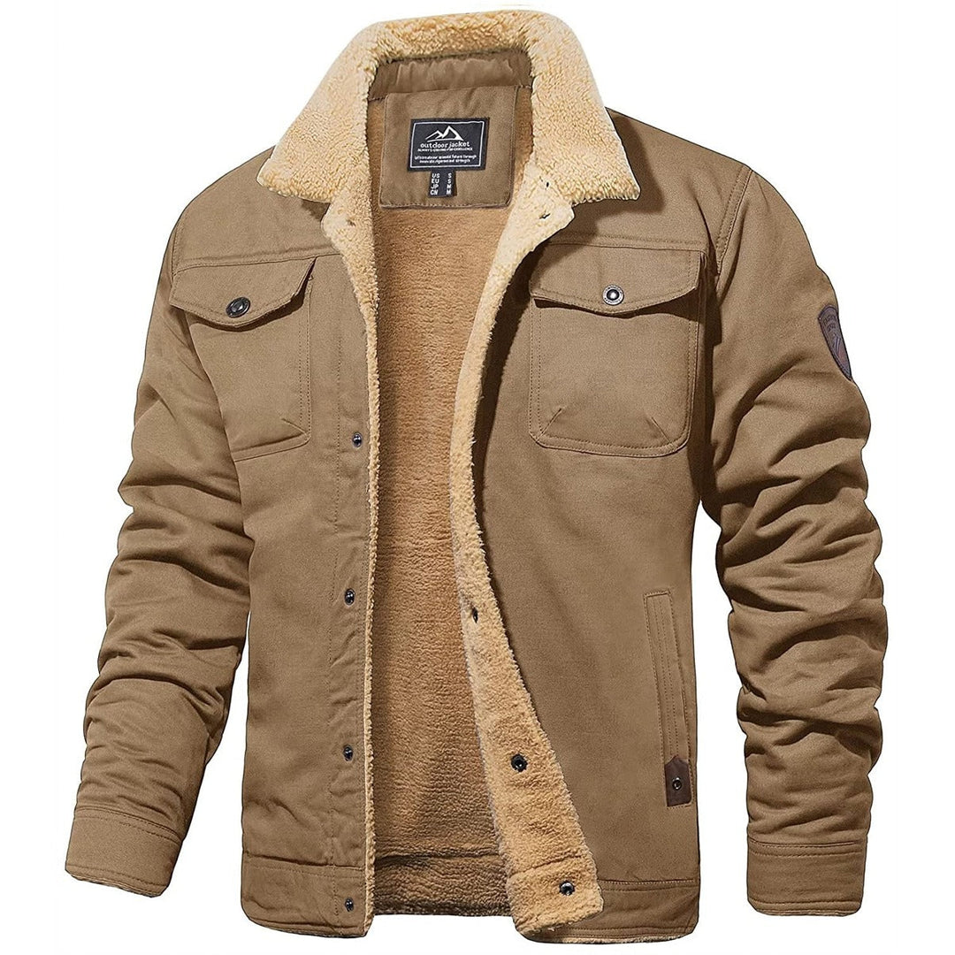 HUDSON™ | Men's Sherpa-Lined Bomber Jacket