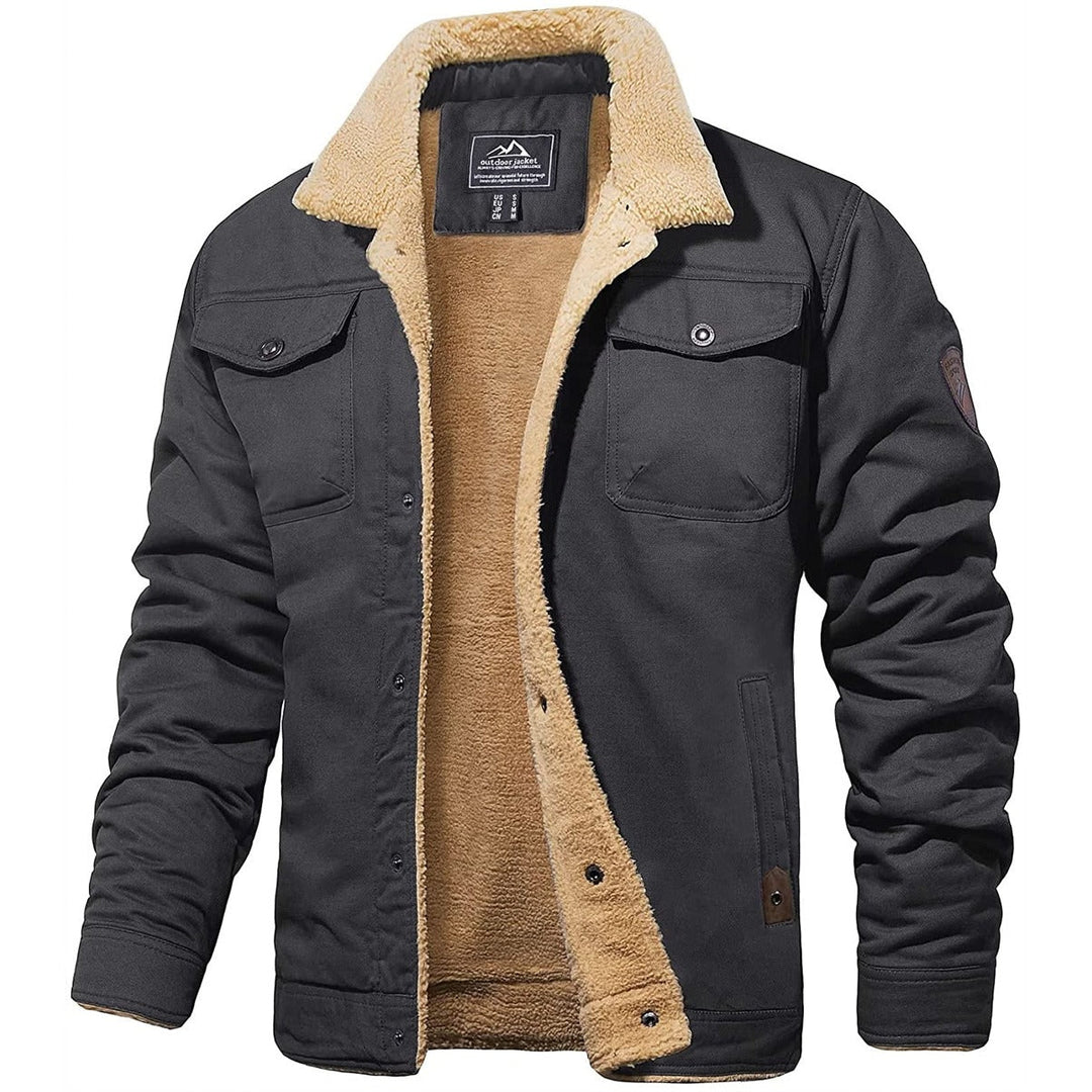 HUDSON™ | Men's Sherpa-Lined Bomber Jacket