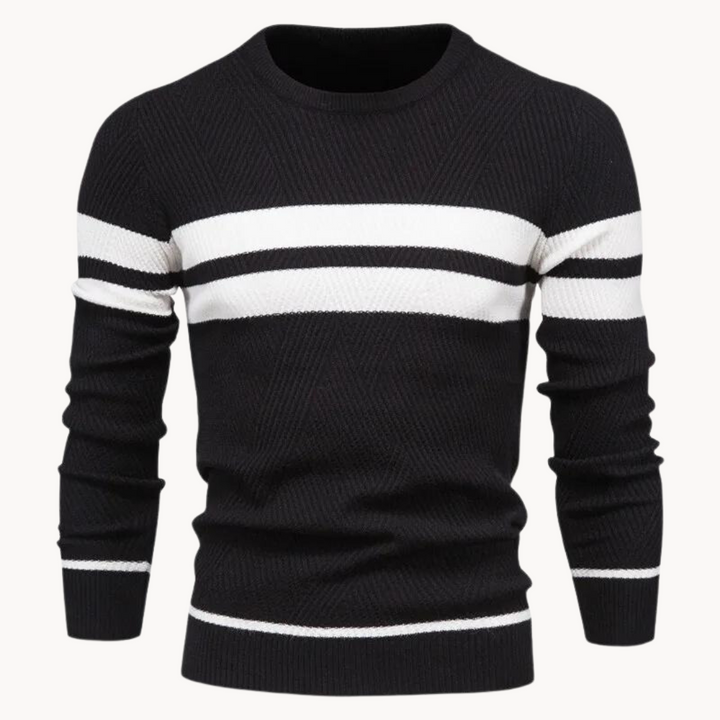 ZANDER™ | Field Stripe Cotton Crewneck