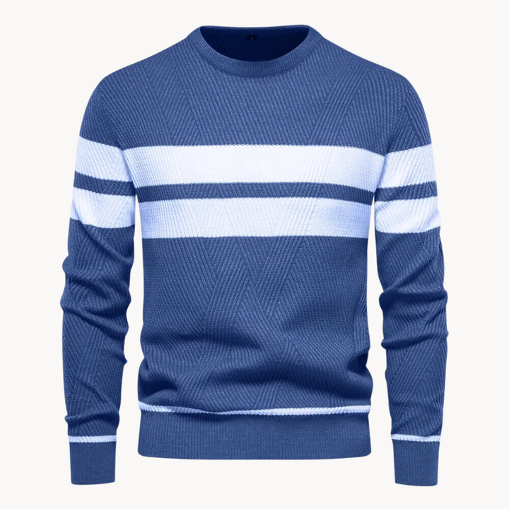 ZANDER™ | Field Stripe Cotton Crewneck