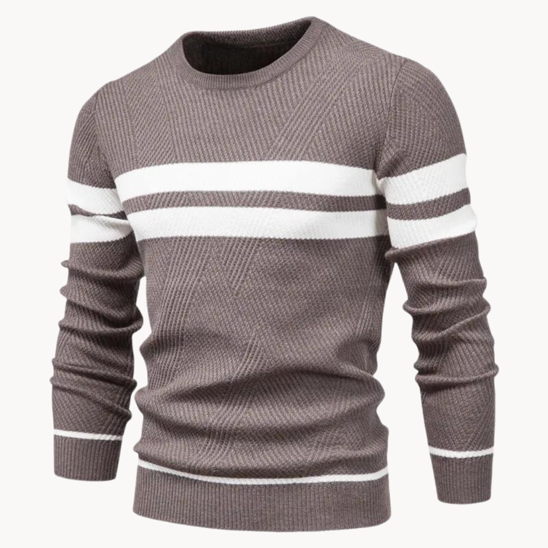 ZANDER™ | Field Stripe Cotton Crewneck