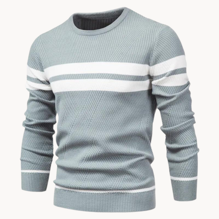 ZANDER™ | Field Stripe Cotton Crewneck